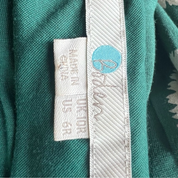 BODEN Maisie Jersey midi dress Sz 6 Forest carnation bud J0331 Asymmetrical Tall - Picture 10 of 10